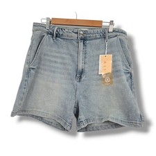 New Risen Jeans Womens Size 2XL Light Wash Denim Carpenter Shorts 90s Retro