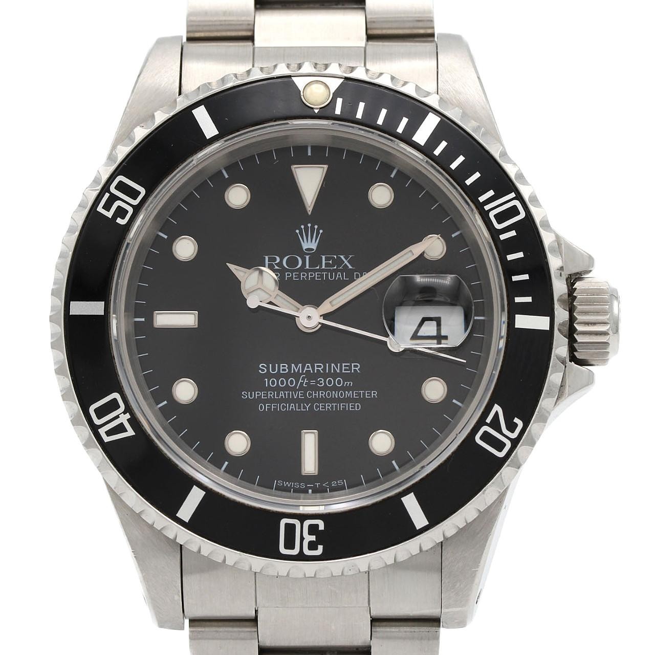 Authentic [Unserviced - Value Price] Rolex Submariner Date 16610. Stainless ...