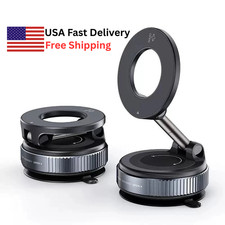 360  Magnetic Car Phone Holder Strong Suction Cup Foldable Adjustable Mount