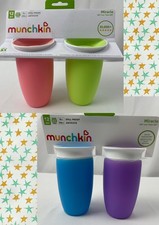 Munchkin Miracle spill-proof 360  toddler sippy cup 12 mth 10 oz BPA free 2-pack