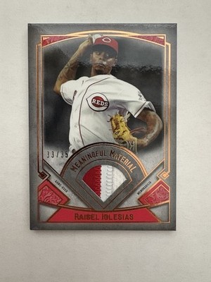 2017 Topps Museum  Meaningful Material Relics Raisel Iglesias #MM-RI Copper /35
