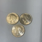 (3) Lot of 3 - 1923 PEACE SILVER DOLLARS