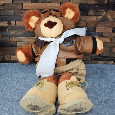 1986 Vintage Moody Hollow Orville T. Furskin 24'' Pilot Bear Plush Complete