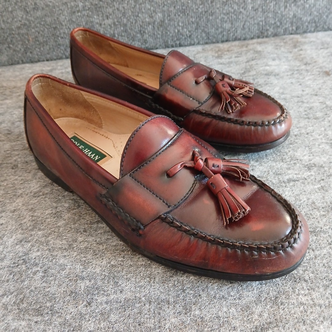 Cole Haan American Classic Penny Loafers Men\'s 11.5 M Red Burgundy Leather Shoes Men main image 2