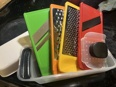 OXO GOOD GRIPS Complete Grate and Slice 6 Piece Set Rainbow Colors