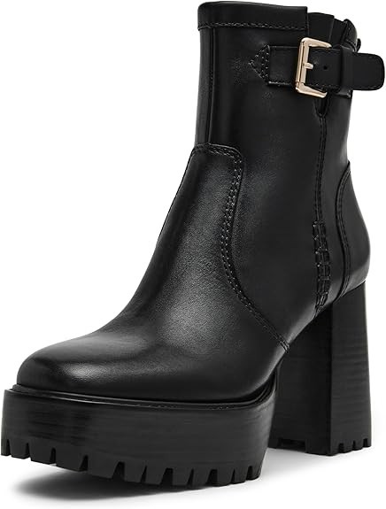 Steve Madden Women's Summit Ankle Boot Zip Boots Black | eBay