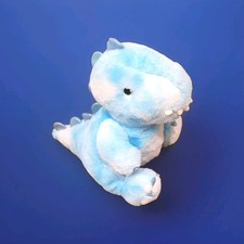  FAO Schwarz Blue DINOSAUR Dino Plush 12" Glow Brights Toy LED With Sound 