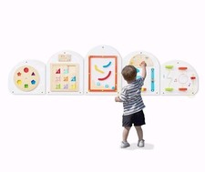 Busy Board for Wall, Sensory Board Montessori Sensory Toys for Toddlers, Wooden