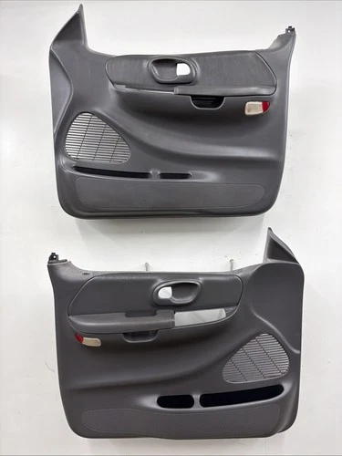 99-03 Ford F-150 Regular Or Extended Cab Pair Of Power Door Panels OEM Dk Gray