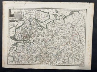 EUROPEAN RUSSIA 1812 MALTE BRUN UNUSUAL ANTIQUE ORIGINAL COPPER ENGRAVED MAP