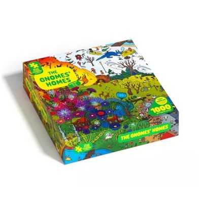 1000 Piece Jigsaw Puzzle Gnome Homes 2 Posters Easter Eggs Hidden Secrets