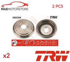 BREMSTROMMEL HINTEN TRW DB4269 2PCS P FÜR SUZUKI LIANA,BALENO,SWIFT III,ALTO