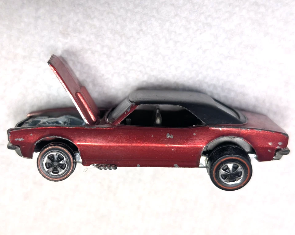 Exc. Custom Camaro Rose / Dark Interior,  Hot Wheels Mattel Vintage Redline, USA - Image 3 of 4