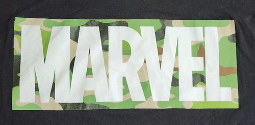 Marvel T-Shirt Shirt Men's Sz 2XLT Camo Spellout Marvel Universe Collectible Tee - 第 1/7 張圖片