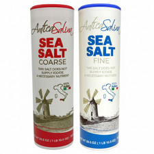 Antica Salina Sea Salt Fine  Coarse Combo   Sicilian Italian Sea Salt 2 x 750g