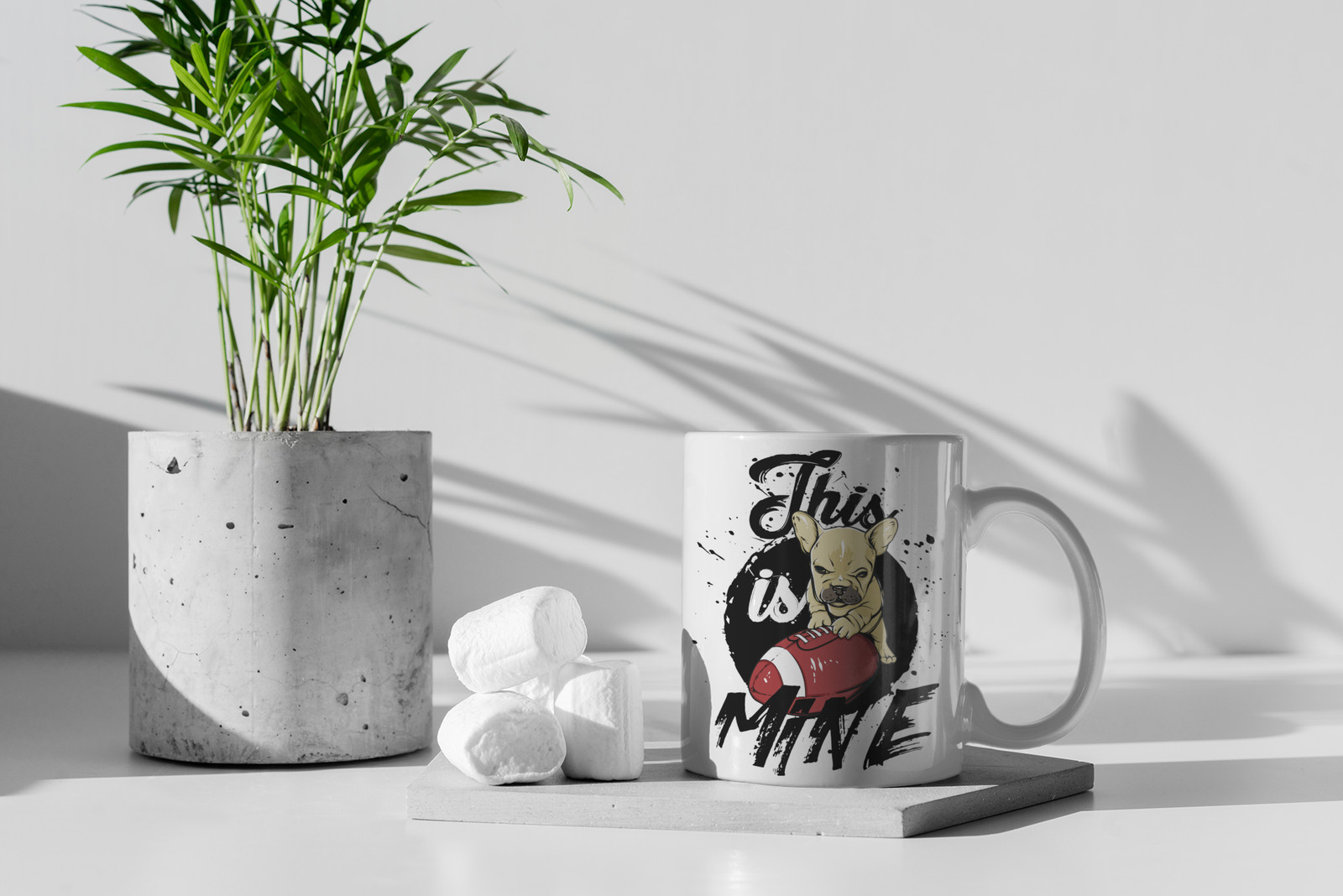 This is Mine Cute Dog Unique Style Ceramic Coffee Mug image 2