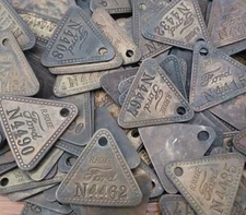 Vintage Ford Motor Company Rouge Plant Tool Check Tag - 250 available