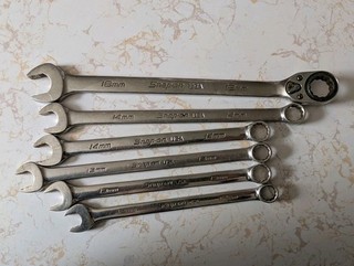 Snap on SOXRR SOEXL SOEX METRIC Combination Wrench Lot – 6 Pieces