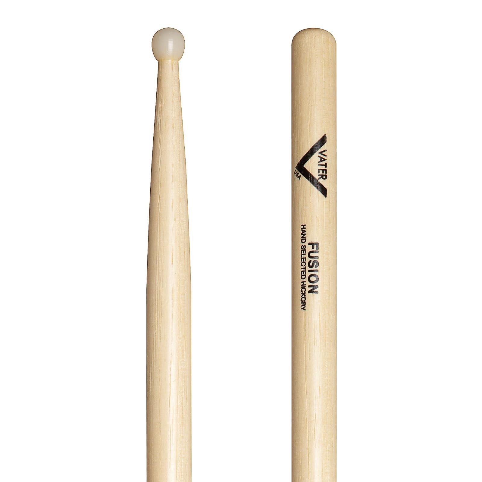 Baguettes VHFN American Hickory Fusion anti vibrations avec pointe nylon pour cymbales éclatantes