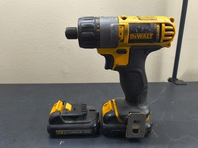 DeWalt DCF610 12V MAX 1/4'' Cordless Screwdriver with two batteries