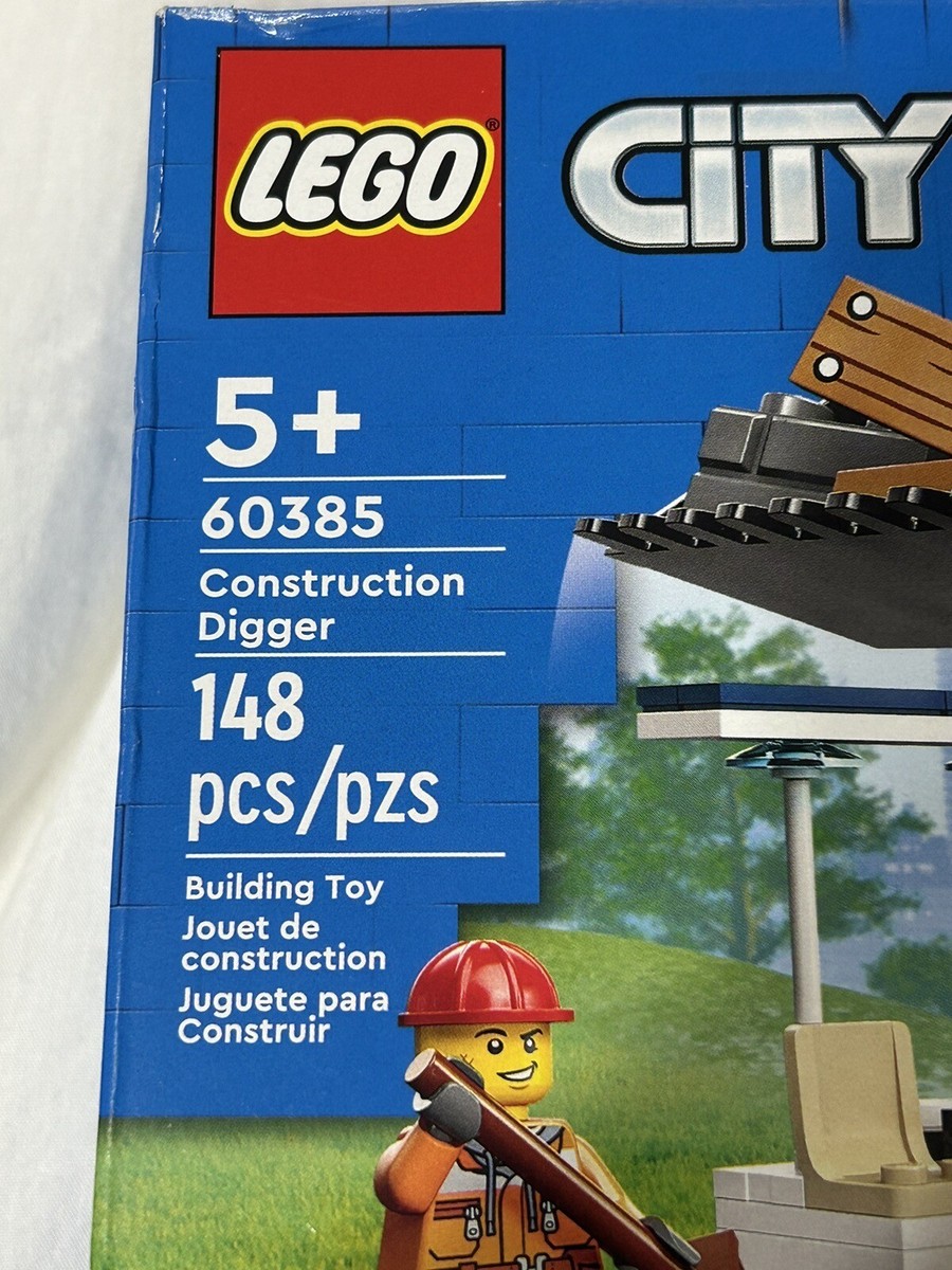 Lego City Construction Digger Building Set #60385 new in box | eBay