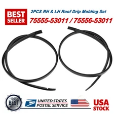 2PCS RH & LH Roof Drip Molding For Toyota 01-05 Altezza Lexus IS300 75556-53011
