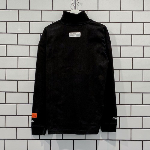 HERON PRESTON ROLL NECK CTNMB LS BLACK 