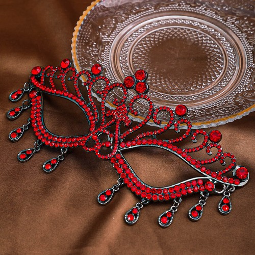 Bridal Masquerade Prom Mask Party Tassel Face Mask Banquet Dress Accessories - Picture 3 of 20