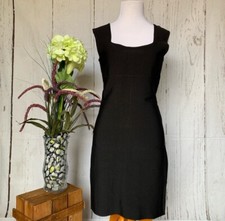 Alice + Olivia Black Bandage Bodycon Stretch Square Neck Mini Dress EUC Size S