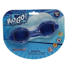 H2OGo! Swim Goggles  Ages 7+ Silicone Strap Polycarbonate Lens UV Protection