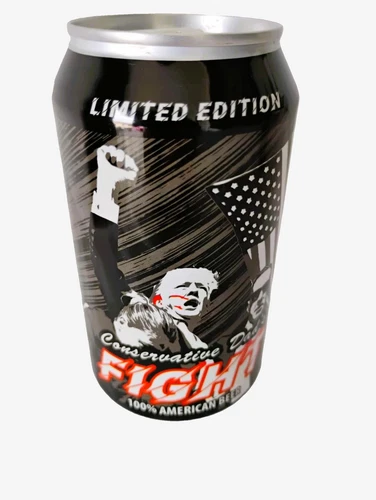 DONALD TRUMP Fight Limited Edition Conservative Dad's Ultra Right Beer Can