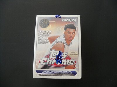 2023-24 TOPPS CHROME BASKETBALL FACTORY SEALED BLASTER BOX