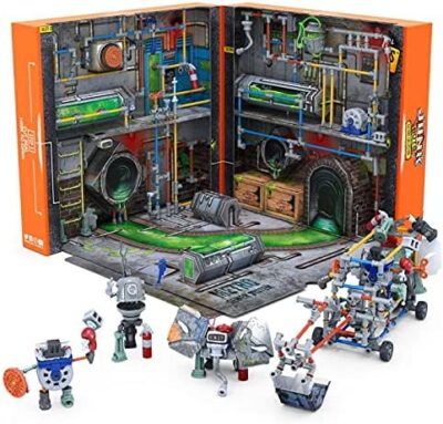 HEXBUG JUNKBOTS große Fabrik Habitat Metro Abwassersystem, Überraschung Spielzeug Spielset, 