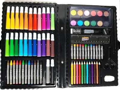 ISO TRADE Malkoffer 86 tlg. Zeichnen, Kinder, Schule, Set mit vielen Stiften, Mal-Koffer