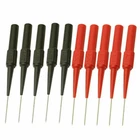 10PCS Needle Tipped Tip Multimeter Probes Test Leads For 4mm Socket Banana Plug
