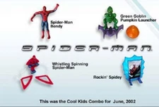 2002 SPIDER-MAN HARDEE'S / CARL'S JR KIDS MEAL TOYS - U-PICK