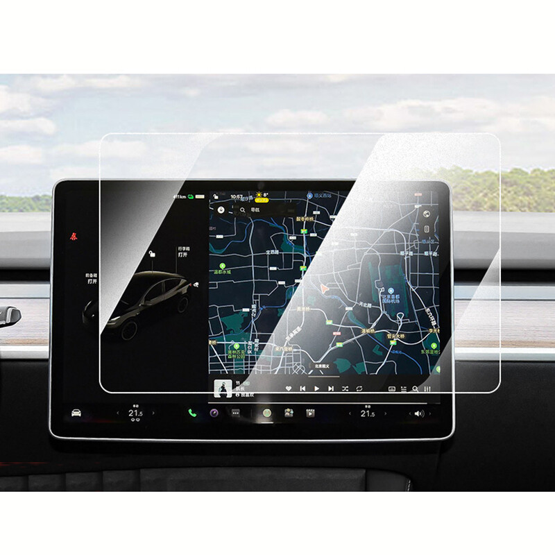 Center Control Screen Protector for Tesla Model 3/Y Navigation Tempered Glass
