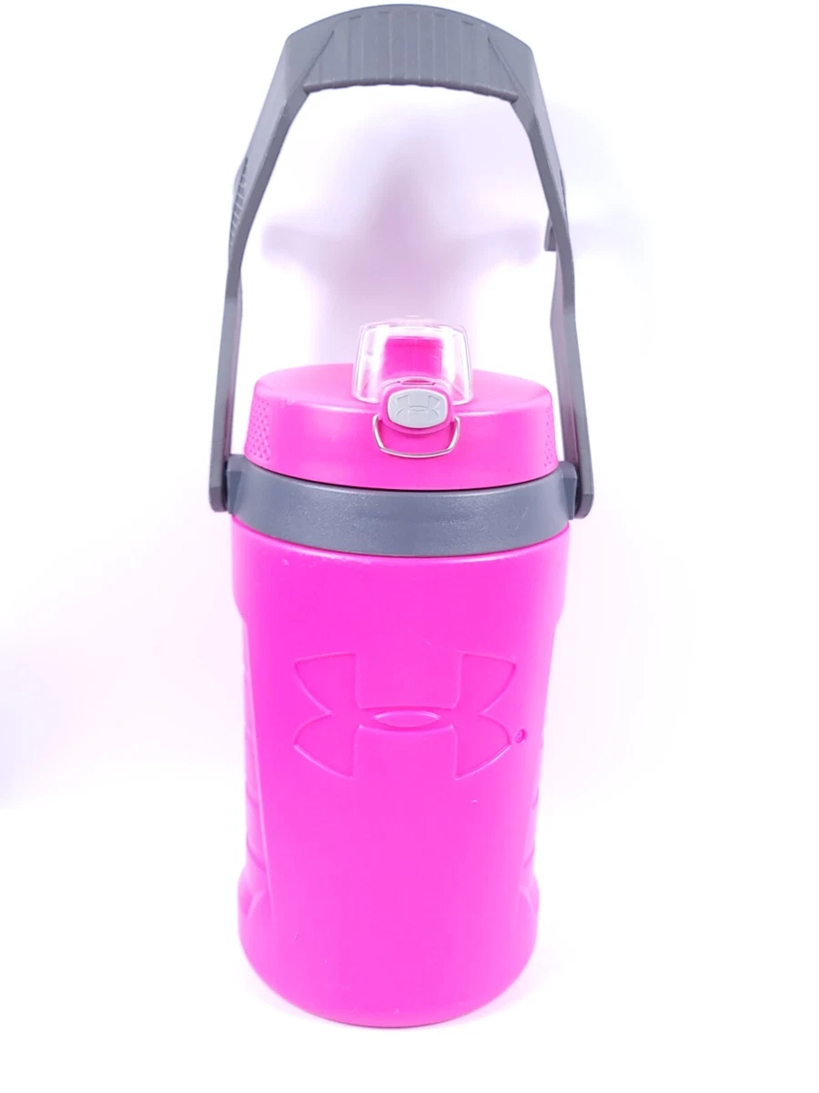 Under Armour Thermos 64 oz Water Bottle/Jug/Canteen/Thermos Flip Top Lid  PINK