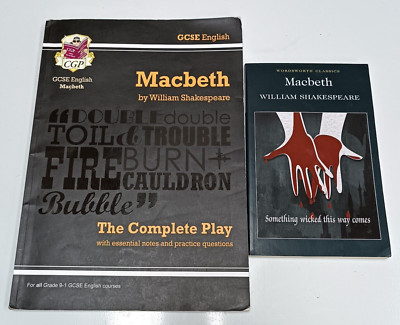 Grade 9-1 GCSE English Macbeth Complete play AND Wordsworth Classic
