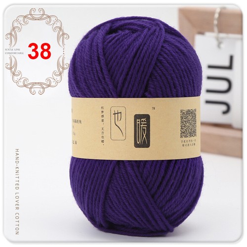 1Ball Soft Blended Yarn Hand Knitting 4ply Yarn For Scarf Sweater Hat Doll - Picture 58 of 77