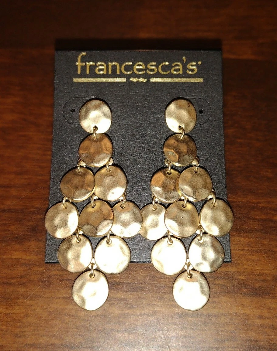 Francesca's gold earrings clearance