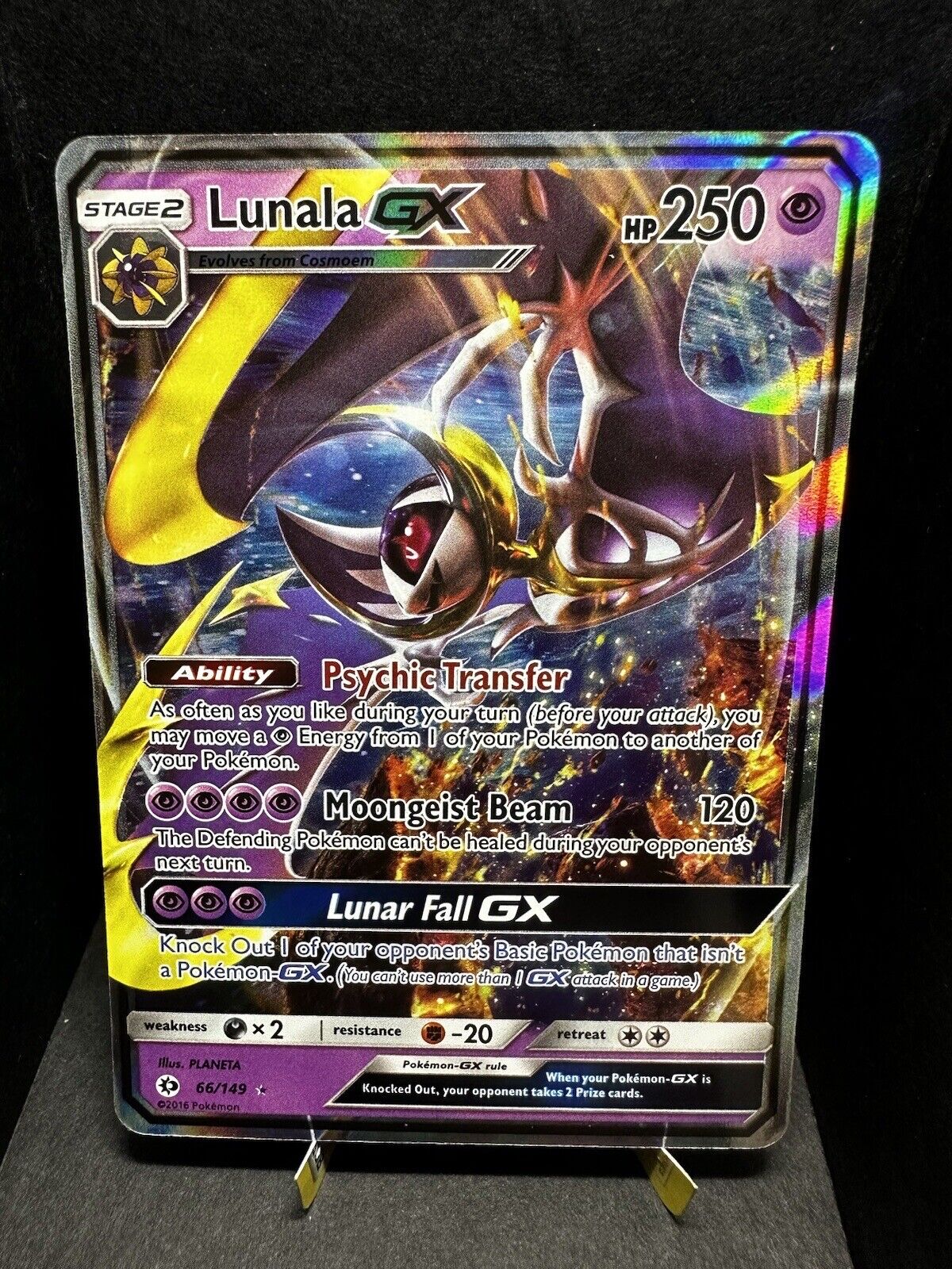 Pokemon Lunala GX Promo Jumbo Card 66/149 2016 Sun And Moon NM