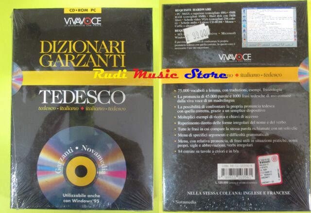 PC CD ROM DIZIONARI GARZANTI tedesco italiano SIGILLATO SEALED vivavoce no dvd
