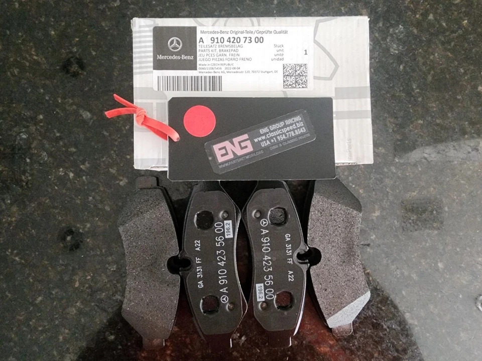 A9104207300 MERCEDES-BENZ OEM/NUEVO PASTILLAS DE FRENO TRASERO Y FORRO G500-550 SPRINTER ENG Foto 3 de 4