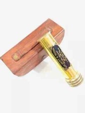 Kaleidoscope Vintage Antik Messing Handgefertigt Mit Ledertasche Nautisch