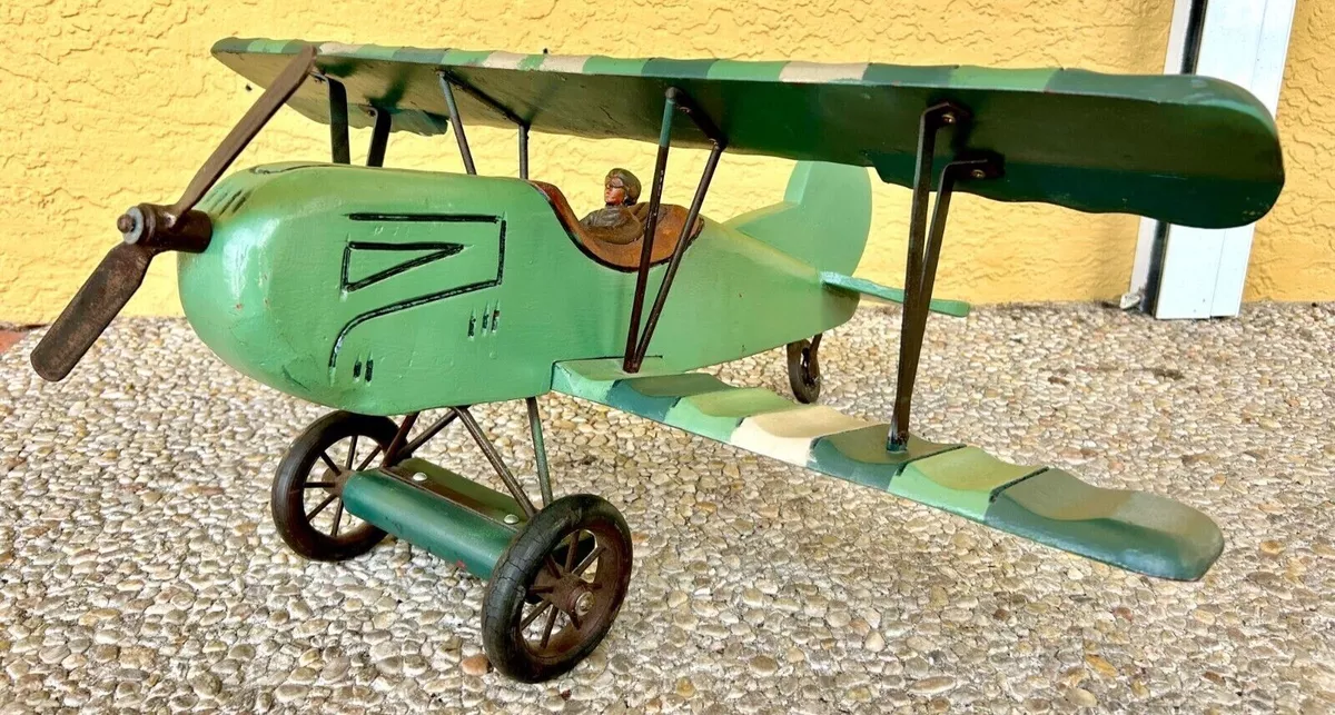 Large wooden store airplane
