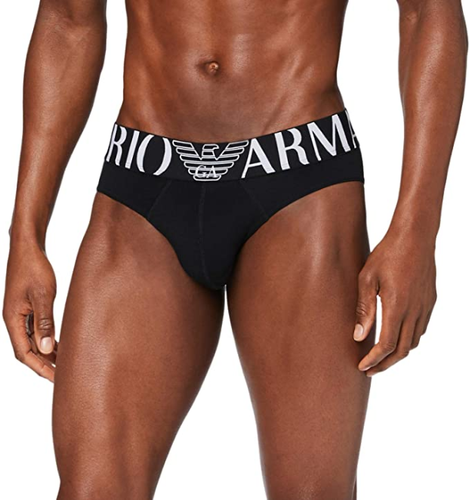 SLIP Emporio Armani ORIGINALE INTIMO uomo BOXER MEGALOGO TRUNK BIANCO NERO  NEW | eBay