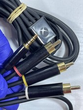 Microsoft Xbox 360 E Composite RCA AV Audio Video Cable Cord Gold Tip