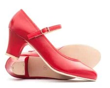 Kats Ladies Red PU Character Stage Showtime Dance Shoes 10