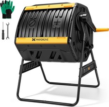 Maygrove Outdoor Compost Bin 53 Gallon Dual Chamber for Garden